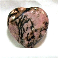 CH06-45 40mm STONE HEART IN RHODONITE