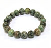 CR-04-10mm STONE BRACELET IN AFRICAN TURQUOISE