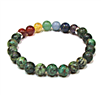 CR-04-7 8mm 7 CHARKA STONE BRACELET IN AFRICAN TURQUOISE