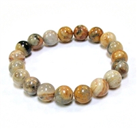 CR-17-10mm STONE BRACELET IN CRAZY AGATE