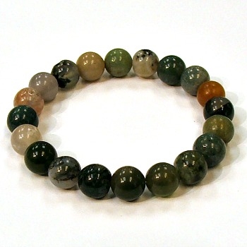 CR-23-10mm STONE BRACELET IN INDIA AGATE