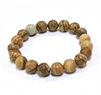 CR-25-10mm STONE BRACELET IN PICTURE JASPER