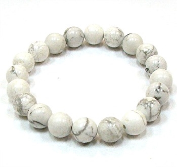 CR-48-10mm STONE BRACELET IN HOWLITE