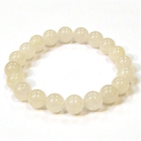 CR-59-10mm STONE BRACELET IN WHITE JADE