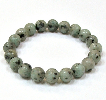 CR-73-10mm STONE BRACELET IN KIWI