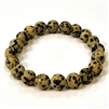 CR-78-10mm STONE BRACELET IN DALMATIAN