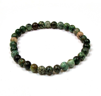 CR04-6mm STONE BRACELET IN AFRICAN TURQUOISE