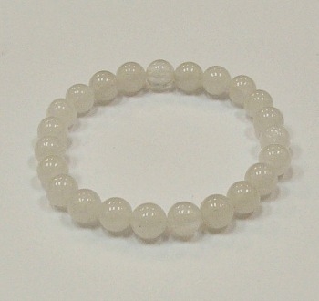 CR10B-8mm STONE BRACELET IN QUARTZ