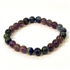 CR11-CRB178-B-8mm TWO COLOR STONE BRACELET IN AMETHYST & LAPIS