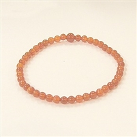 CR12-04mm STONE BRACELET IN RED AGATE