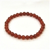 CR12-06mm STONE BRACELET IN RED AGATE