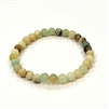 CR14-06mm STONE BRACELET IN BLACK & GOLD AMAZONITE