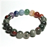 CR15-7-10mm- 7 CHAKRA STONE BRACELET IN BLOODSTONE