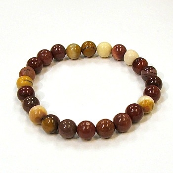 CR16-08mm  STONE BRACELETE IN MOOKAITE