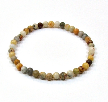 CR17-4mm STONE BRACELET IN CRAZY AGATE