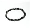 CR21-S 4mm STONE BRACELET IN SNOWFLAKE  IN 7" (S)