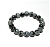 CR21-S 8mm STONE BRACELET I SNOWFLAKE  IN 7" (S)