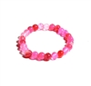 CR33-XS 6mm STONE BRACELET IN ROSE QUARTZ 6.1" {XS}