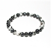 CR36-S 6mm STONE BRACELET IN ZEBRA IN 7" (S)