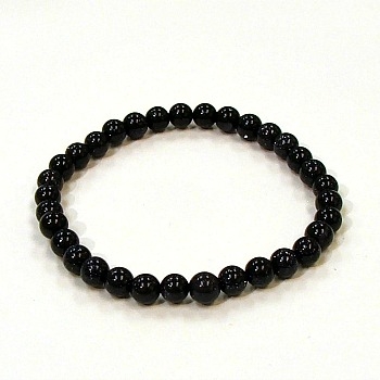 CR41-6mm STONE BRACELET IN BLUE GOLDSTONE