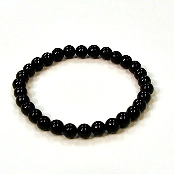 CR44-6mm STONE BRACELET IN ONYX