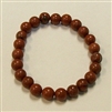 CR46-8mm STONE BRACELET IN RED JASPER