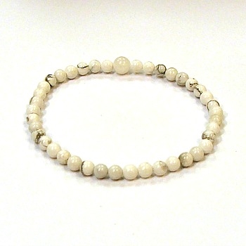 CR48-4mm STONE BRACELET IN HOWLITE