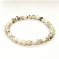 CR48-6mm STONE BRACELET IN HOWLITE