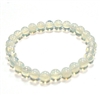 CR50-L 8mm STONE BRACELE IN OPALITE IN 8 1/2"