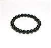 CRB504-XS 6mm STONE BRACELET IN GREEN GOLDSTONE 6.1" {XS}