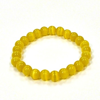 CR51-A 8mm ARTIFICIAL CAT'S EYE BRACELET