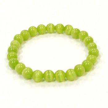 CR51-O 8mm ARTIFICIAL CAT'S EYE BRACELET