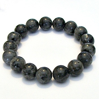 CR55-12mm STONE BRACELET IN LARVIKITE