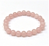 CR56-8mmSTONE BRACELET IN ROSE QUARTZ