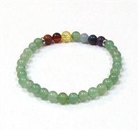 CR57-7 6mm 7 CHARKA STONE BRACELET IN AVENTURINE