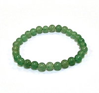 CR57-S 6mm STONE BRACELET IN AVENTURINE IN 7" (S)