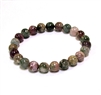 CRB582-8mm STONE BRACELET IN WATERMELON TOURMALINE