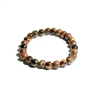 CR60-XS 6mm STONE BRACELET IN TIGER EYE 6.1" {XS}