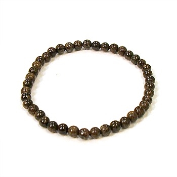 CR67-4mm STONE BRACELET IN BRONZITE