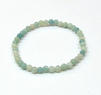 CR69-4mm STONE BRACELET IN AMAZONITE