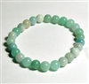 CR69-L 8mm STONE BRACELE IN AMAZONITE IN 8 1/2"