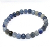 CR81-6mm STONE BRACELET IN BLUE AVENTURINE