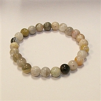 CR85-8mm STONE BRACELET IN BAMBOO AGATE