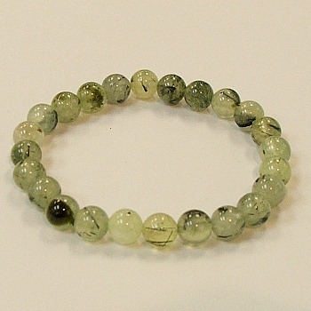 CR89-8mm  STONE BRACELET IN PREHNITE