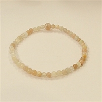 CR91A-4mm STONE BRACELET IN SUNSTONE