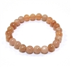 CR91A-8mm STONE BRACELET IN SUNSTONE