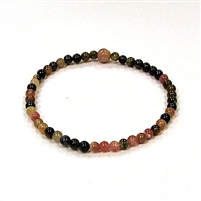 CR92-4mm STONE BRACELET IN TOURMALINE-B