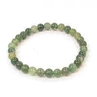 CR96-6mm STONE BRACELET IN MOSS AGATE