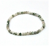 CR97-4mm STONE BRACELET IN TREE AGATE