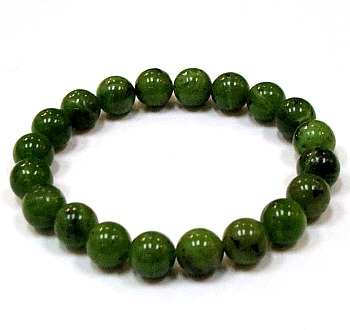 CRB-121-10mm STONE BRACEET IN CANADA JADE